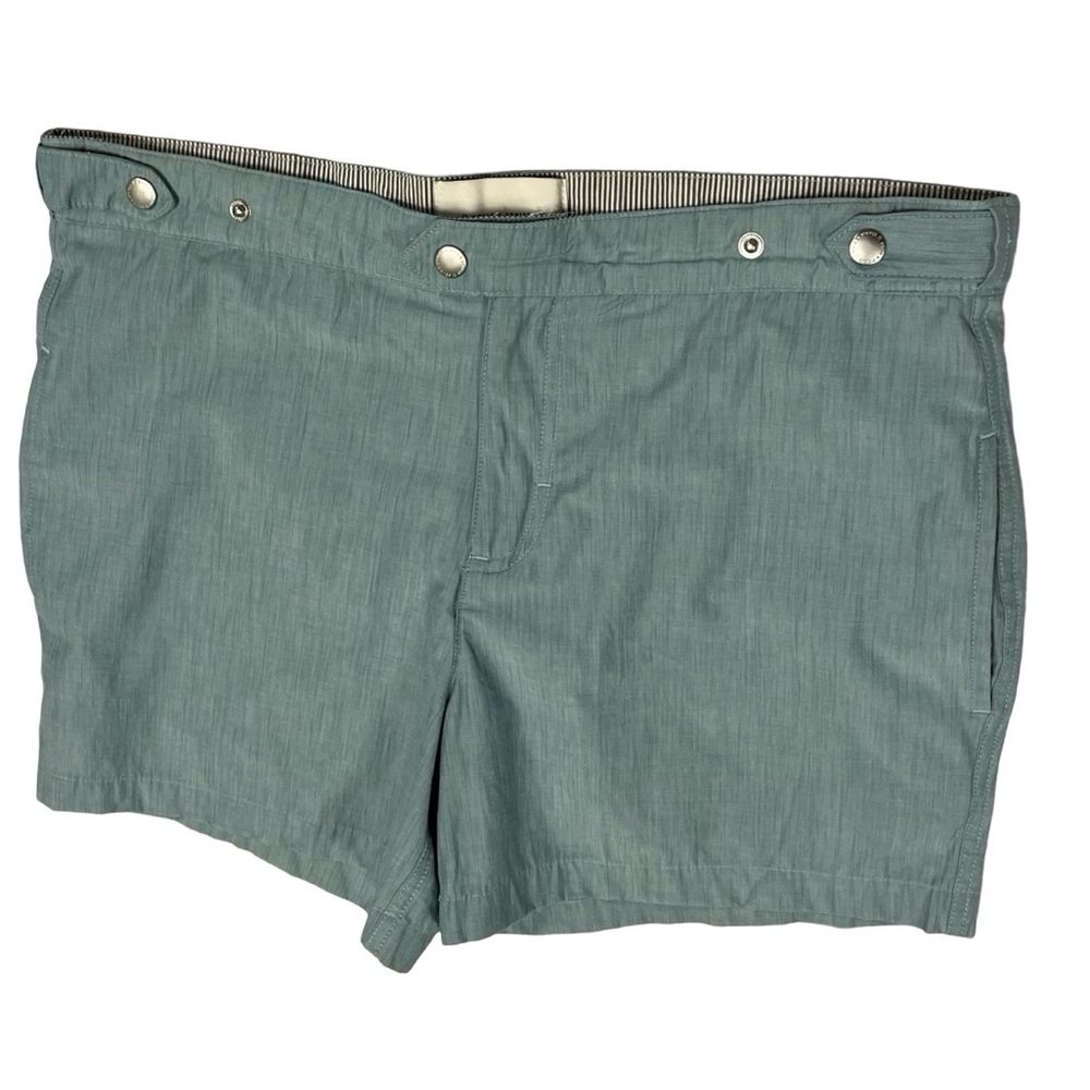 Solid & Stripes Lined Board Swim Shorts Teal Sz XL